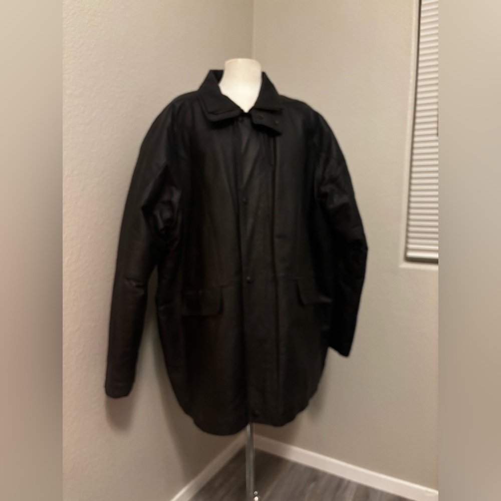Andrew Marc Men's Black Trench Coat